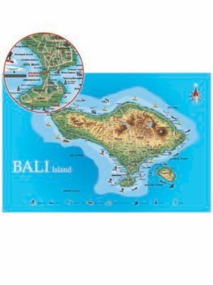Detailed Bali Island Map Peta Pulau Bali Detail Travel Guide Bali
