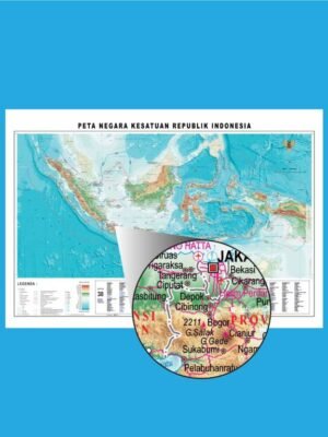 File Peta Indonesia HD 38 Provinsi Digital Editable Text Siap Cetak untuk Sekolah Kantor Dekorasi
